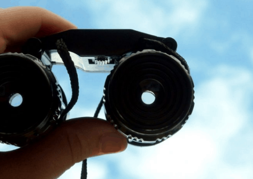binoculars view